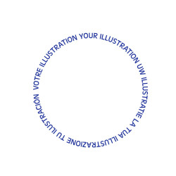 Wanderstock-Abzeichen personalisiert aus Messing 40 mm